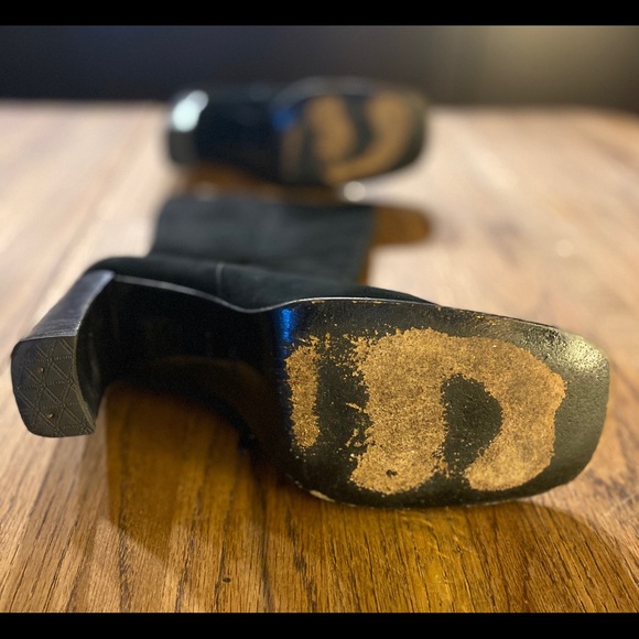 VINTAGE GUCCI BLACK SUEDE BOOTS - RARE - 40.5 EU - Picture 8 of 8